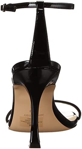 Nine West Women's Yess3 Heeled Sandal, Black Patent, 9 | Image 2