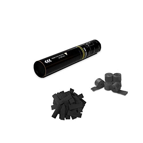 EUTOPICA Cañón Confeti + Serpentina Manual 30 cm (Negro) | 24/48H laborables | #DeLosBuenos