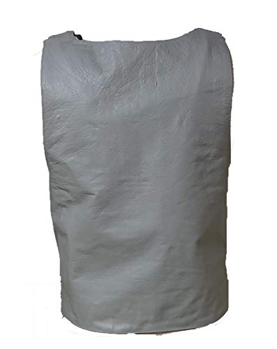 IKleather Men Biker Club Leather Vest (5XL, Silver) - Thumbnail 3