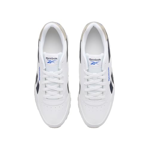 Reebok Zapatillas Unisex Rewind Run White/White/Vector Navy, Talla 42 EU, White White Vector Navy, 42 EU
