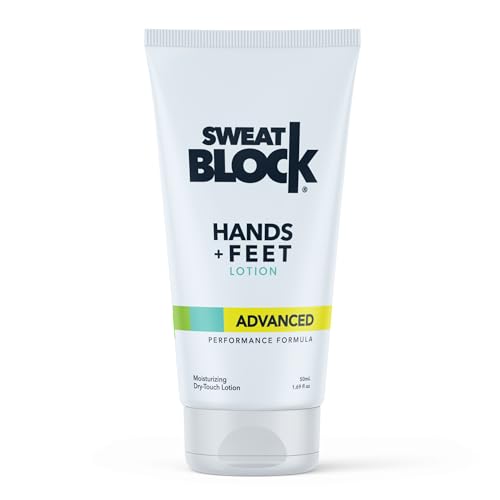 SweatBlock Antiperspirant Lotion for Hands & Feet - CLINICAL STRENGTH for Men & Women -...