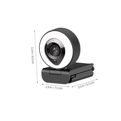 Webcam avec microphone intégré lumière de remplissage pour streaming USB - 2
