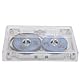 55-minütiges Leeres Kassettenband, Leere Tonkassette Zum Selbermachen, Leere Kassette für Musikaufnahmen, Gehäuse aus Aluminiumlegierung (Silberner Rahmen, Blaue Platte)