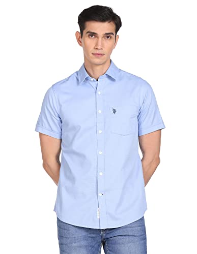 Image of U.S. Polo ASSN. Men's Cotton Slim Fit Shirt