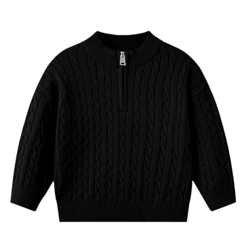 Kids Boys School Zip Up Sweaters Trendy Warm Fleece Pullover Sweatshirts Fall Winter Long Sleeve Crewneck Sweater2