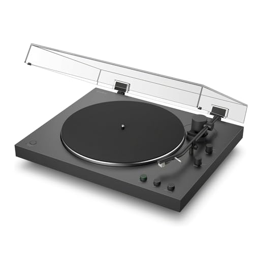 Image of Sony PSLX3BT Full Auto Playback Turntable with Bluetooth Connectivity Black Bundle with Deco Essentials 2YR CPS Enhanced Protection Pack