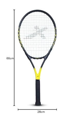Image of Vector X Barricade Adult Men Recreational Composite Full Cover Tennis Racket Lightweight|105 sq in Head|Pre-Strung Beginner Racquet for Outdoor Games Training & Practice
