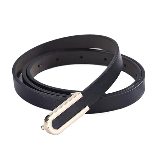 Fashion Cowhide Women Versatile Smooth Buckle Belt Women Decorative Trouser Belt