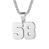Susook Number Necklace for Athletes