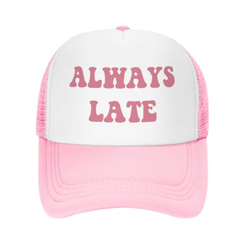 Image of You Find It Offensive? I Find It Funny Trucker Hats for Women Pink Men Funny Slogan Pink Hats for Men