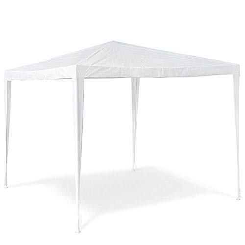 URBNLIVING 3x3m White Gazebo Party Tent Garden Outdoor Waterproof Canopy Marquee for Weddings, Party, Event, Dinner, Sunny Days