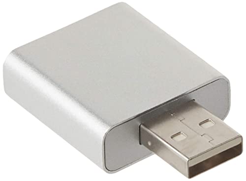 SABRENT Aluminum USB External Stereo Sound Adapter for Windows and Mac. Plug and Play No Drivers Needed. [Silver] (AU-EMAC) - Thumbnail 5
