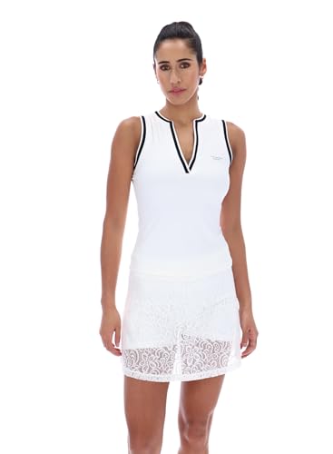 Débardeur de tennis femme Ted Baker Agatha blanc en taille XS pour club et compétition