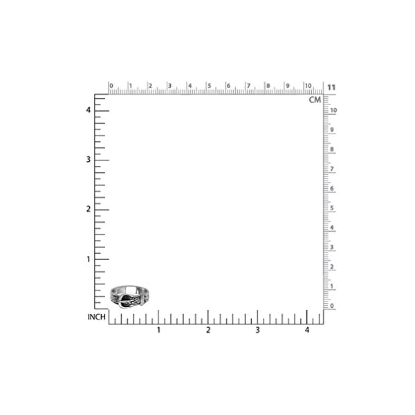 Silvershake 925 Sterling Silver Belt Buckle Ring Size 10