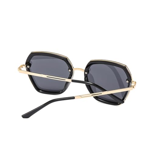Luxury Fashion Oversized Sunglasses Retro Polygonal Sun Glasses Street Photography Outdoor Sun Proof Uv4003