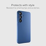 SBS Etui Instinct do Samsung S25 - kompatybilne z bezprzewodowym ładowaniem, miękka w dotyku powierzchnia, miękka w dotyku i wnętrze z mikrofibry, ochrona aparatu i przycisków, materiał TPU, niebieski