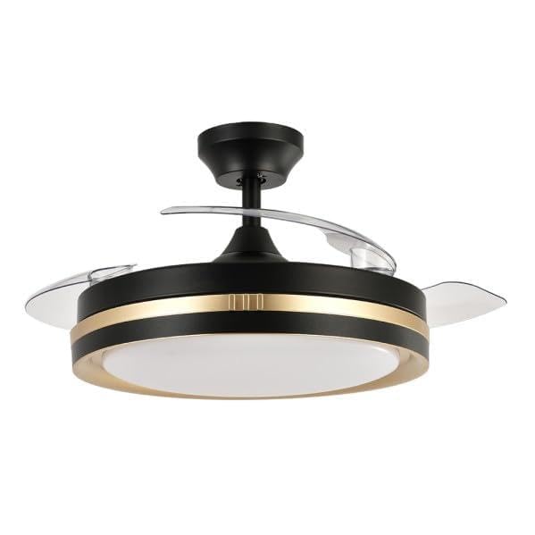 Brightium Ventilador DC 72W 3 aspas 107d 7200lm 6 velocidades 3000K, 4500K, 6000K, control remoto, temporizador, función memoria - ideal para climatización.