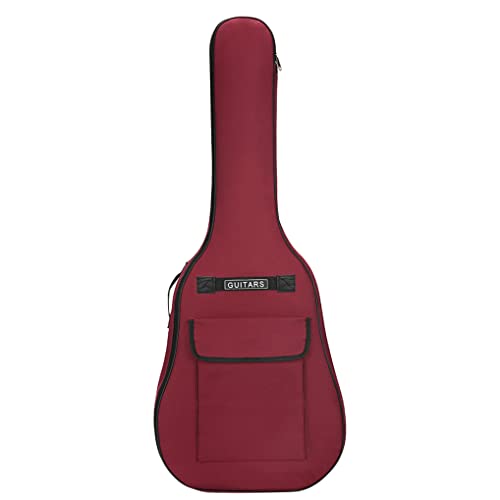 Sac à guitare Réglable Case Gig Sac à dos doux acoustique imperméable Support de couverture classique 40/41 pouces rouge… - Les Beatles, Paul McCartney, John Lennon, RIngo Starr, George Harrison Sac à guitare Réglable Case Gig Sac à dos doux acoustique imperméable Support de couverture classique 40/41 pouces rouge…