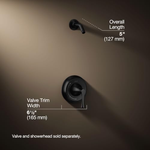 Kit de grifería para ducha Kohler TLS35938-4-BL BuckleyTM Rite-Temp®, sin duchador, acabado negro mate miniatura 4