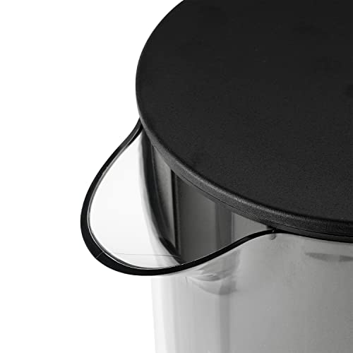 Stelton Wasserfilter-Kanne EM77 - Kompatibel mit Stelton Wasserfilterkartuschen oder Brita - Kunststoff Wasserkanne im modernen Stil - Reduziert Chlor, Kalkablagerungen - 2 Liter, Getönt