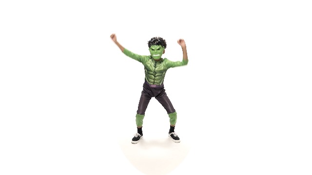 Disfraz oficial de Hulk para niños miniatura 7