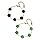 KHDULQ 2 Pièces Bracelet Femme,Bracelet Trèfle a Quatre Feuilles7,48 + 1,96 In,Bracelet Personnalisé 18K Or Bracelet Porte Bonheur,Cadeau Saint Valentin Femme Bijoux Acier Inoxydable (Vert, Noir)