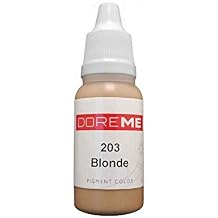 The Elixir Beauty Doreme Professional Permanent Makeup Pigment Tattoo Ink Set Micro Micropigment Eyebrow Kit, CLINICALLY Tested, Blonde, 1/2 Oz