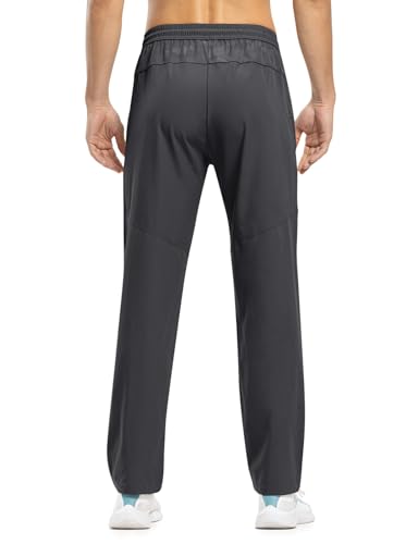Image of TBMPOY Men's Outdoor Lightweight Hiking Mountain Pants Running Active Jogger Pants