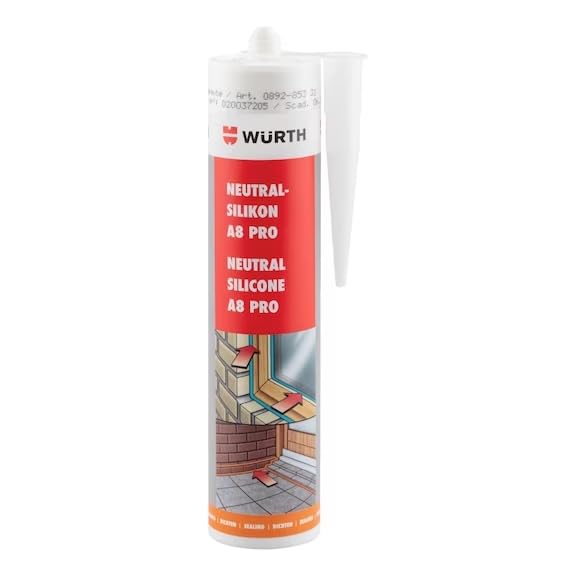 silicona sellador gris claro wurth 310 ml
