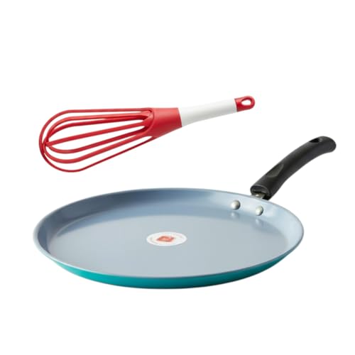 Image of LAZYwindow Cookware Combo Set, Induction Base Elite Nonstick Dosa Tawa with Plastic Whisker and Hand Blender