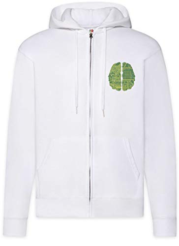 Sweat Cybernetics Brain pour homme, le hoodie zippé idéal pour vos soirées tech