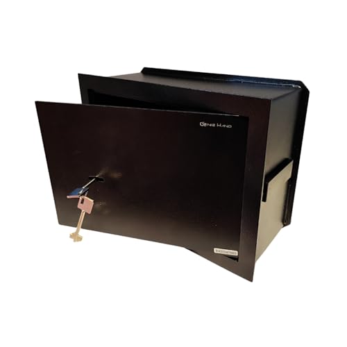 Genie Hand | Caja fuerte mecánica de pared de profundidad variable invisible caja de seguridad grande con llave y cerradura de doble mapa cajas fuertes para dinero