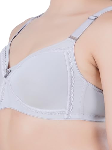 Image of Womens Seamless Padded Bra | Non Wired | Detachable Straps | Everyday Comfort | Full Coverage