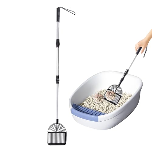 Recogedor De Caca De Gallinas Para | Recogedor De Para Gatos Ajustable Y Resistente,Paleta Limpiadora de Excrementos para Mascotas Jardines Granjas Avícolas Cuadras Caballos Interiores Exteriores Apar