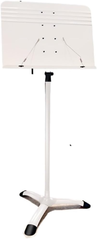 Portable Multifunctional Music Stand for Guitar Violin Piano Adjustable Height Conductor Desk for Musicians Blackcm(White-A)
