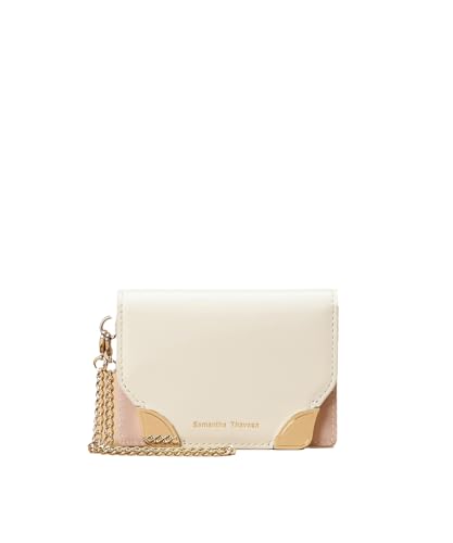 [サマンサタバサ] フラップデザイン パスケース オフホワイト