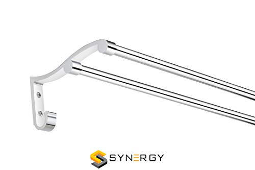 Image of SYNERGY - Stainless Steel 24 Inch Towel Rod /Towel Rods for Bathroom /Towel Bars /Hangers /Stands /Towel Holders /Bathroom Accessories (Chrome Finish) - SY-TH2