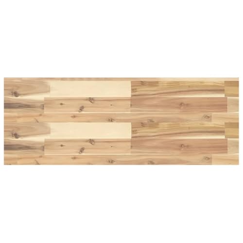 vidaXL Tischplatte, Regalbrett Rechteckig Massivholz, Wandboard Unbehandelte Oberfläche, Wandregal Holzregal Holzplatte, 80x30x4cm Akazienholz