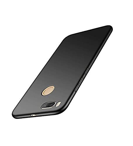 Image of Mobile Back Cover Case for Xiaomi Mi A1 (Silicone Case|CameraProtection|Black SC1510)