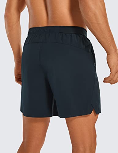 CRZ YOGA Shorts de corrida masculino sem forro – 15,24 cm para academia, treino, secagem rápida, lev
