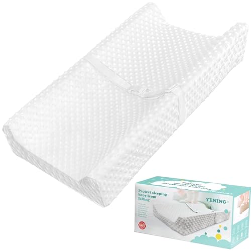 YENING Baby Changing Pad with Cover, Waterproof, White