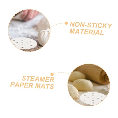Boulette vapeur papier tapis de vapeur Cabilock blanche maille cuisson 1500u - 5