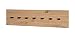 Produktbild HAKU Möbel Wandgarderobe eiche, schwarz, MDF, Metall - Maße: B 80 x H 20 x T 5 cm, Style: Modern