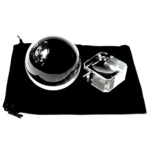 Bola de Cristal K9 legítimo tam. 80mm c/suporte