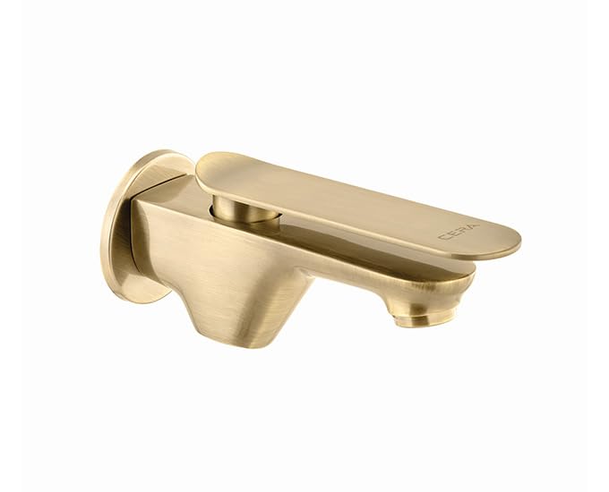 CERA Brooklyn Bib Cock Short Body Wash Basin Faucet | Sink Tap | Bathroom Accessories | PVD Finish | Solid Brass | Wall Mount | Antique Brass | F1018151BA-image-30