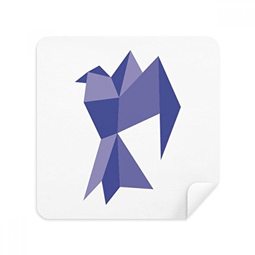 Chiffon de nettoyage violet origami anti-traces pour lunettes et smartphone