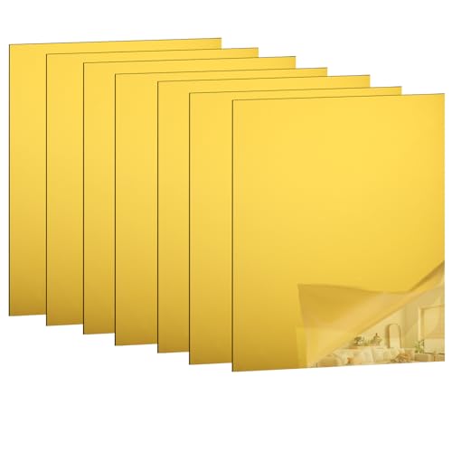 Miroir incassable JMIATRY lot de 8 feuilles acryliques pour rénover un meuble