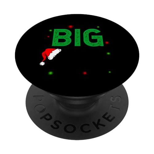 Big Bro Brother Christmas Family X-Mas Ugly Design Santa PopSockets Swappable PopGrip, Black