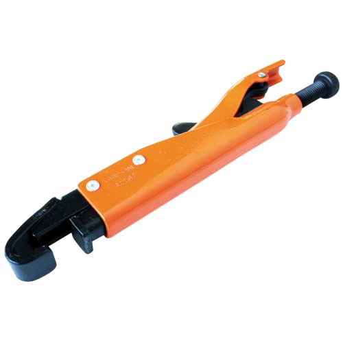 Image of Grip-On 92207 7-Inch Axial Grip J-Shaped Locking Pliers in Orange Epoxy