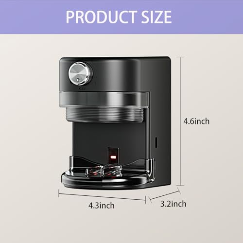 Toothpaste Squeezer, Bathroom Wall Mounted Electric Toothpaste Dispenser with Adjustable Toothpaste Dispensing Amount, Automatic Toothpaste Dispenser for Adults and Kids (Black)